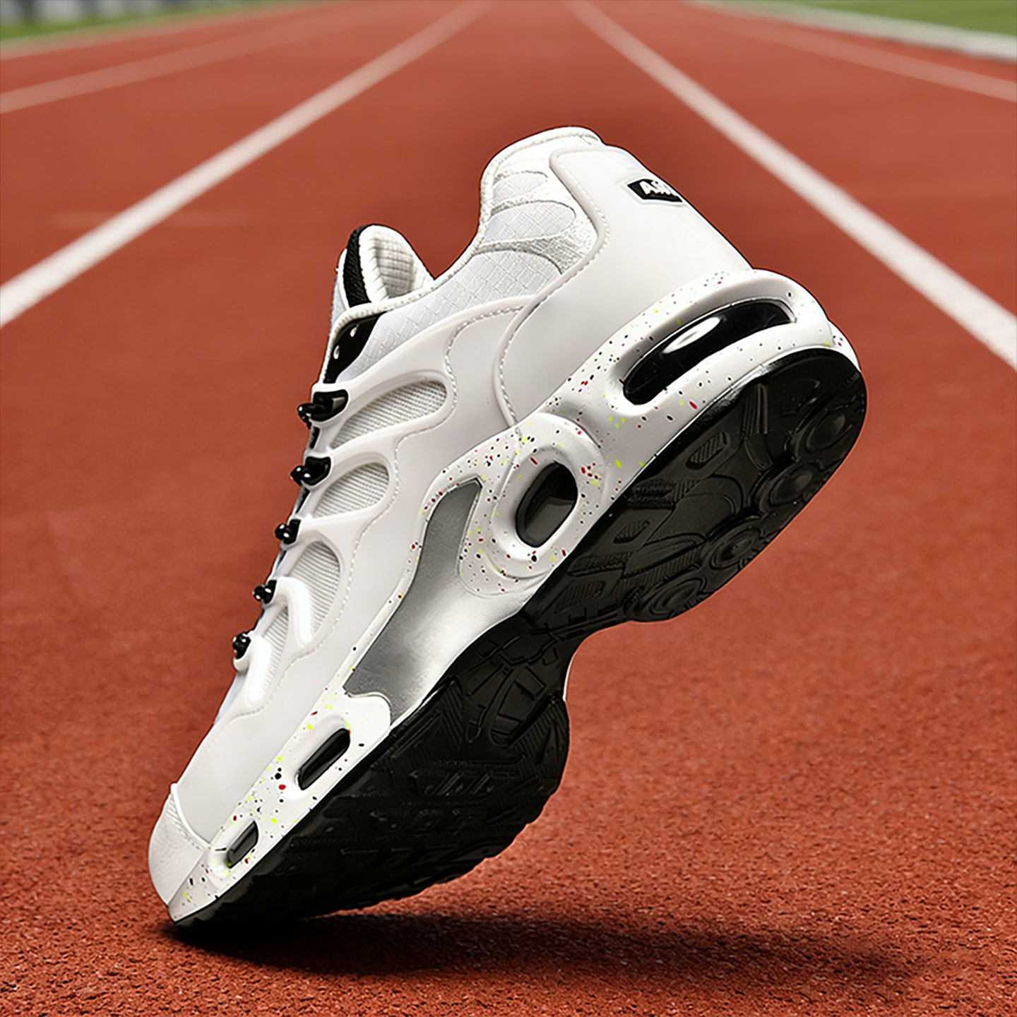 白色运动鞋男款鞋子透气超轻便软底舒适初高中生防滑减震竞速跑鞋主图