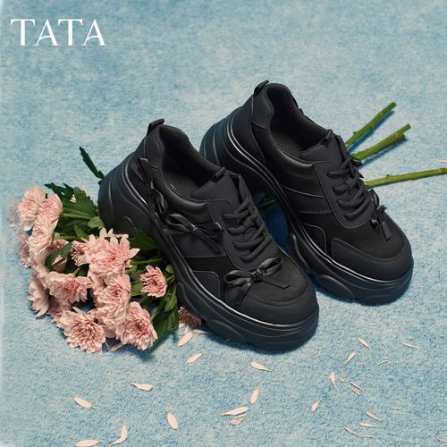 TATA他她2026春新款商场同款甜酷厚底老爹鞋女休闲运动鞋CEG12AM6主图