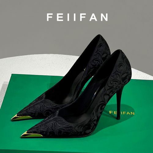 黑色高跟鞋2026春秋季新款细跟小众气质百搭尖头单鞋女3017主图