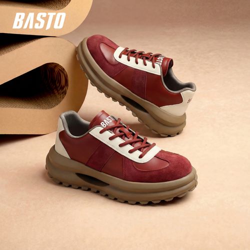 百思图马年限定增高6cm休闲鞋厚底春圆头板鞋潮流系带男女情侣鞋主图