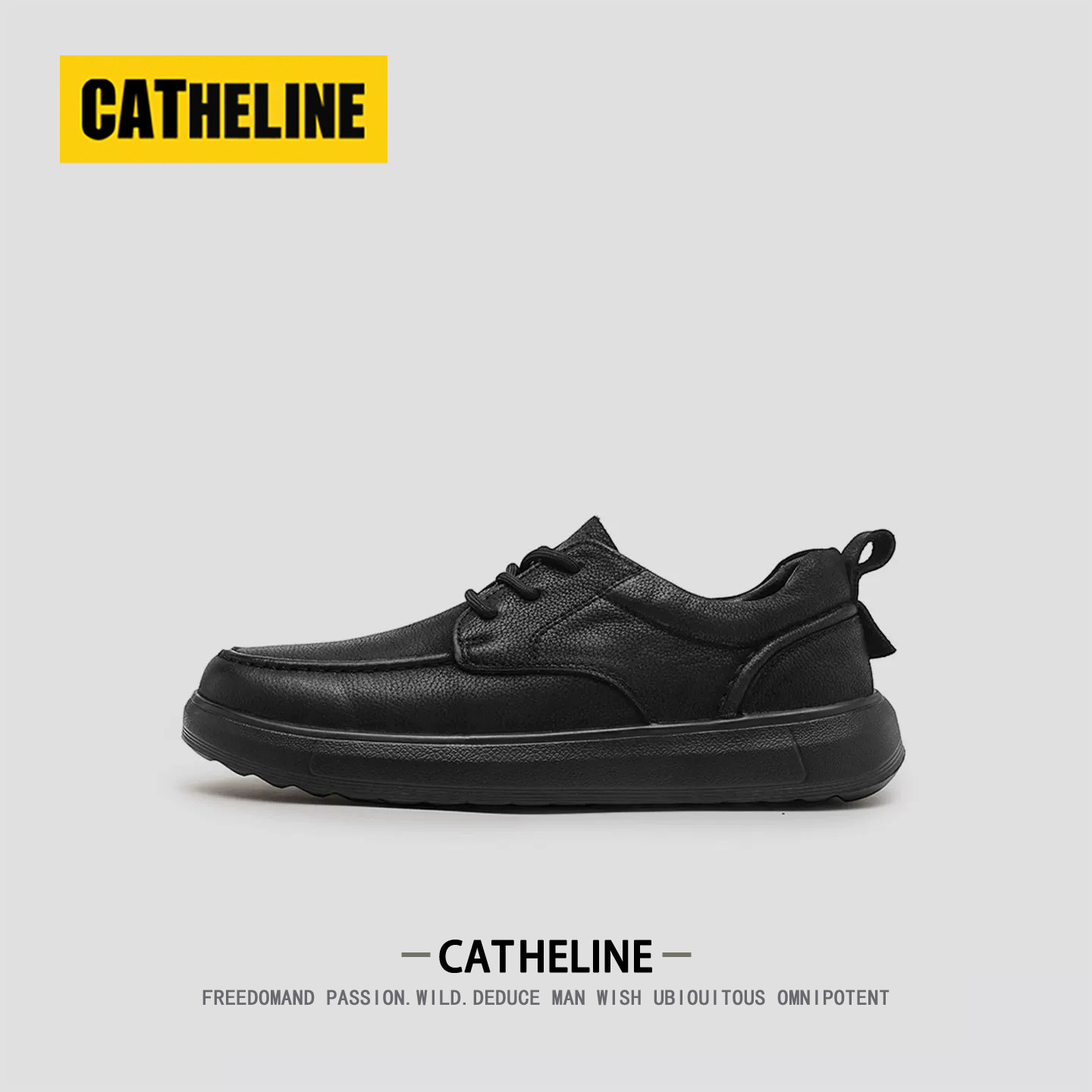 [高端真皮]美国CATheline男鞋春季新款通勤舒适男士休闲爸爸皮鞋主图