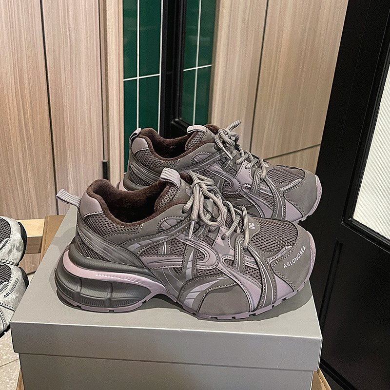 LOFTIME2026SPR6新品春季款5CM轻型缓震厚底网布女士运动老爹鞋主图