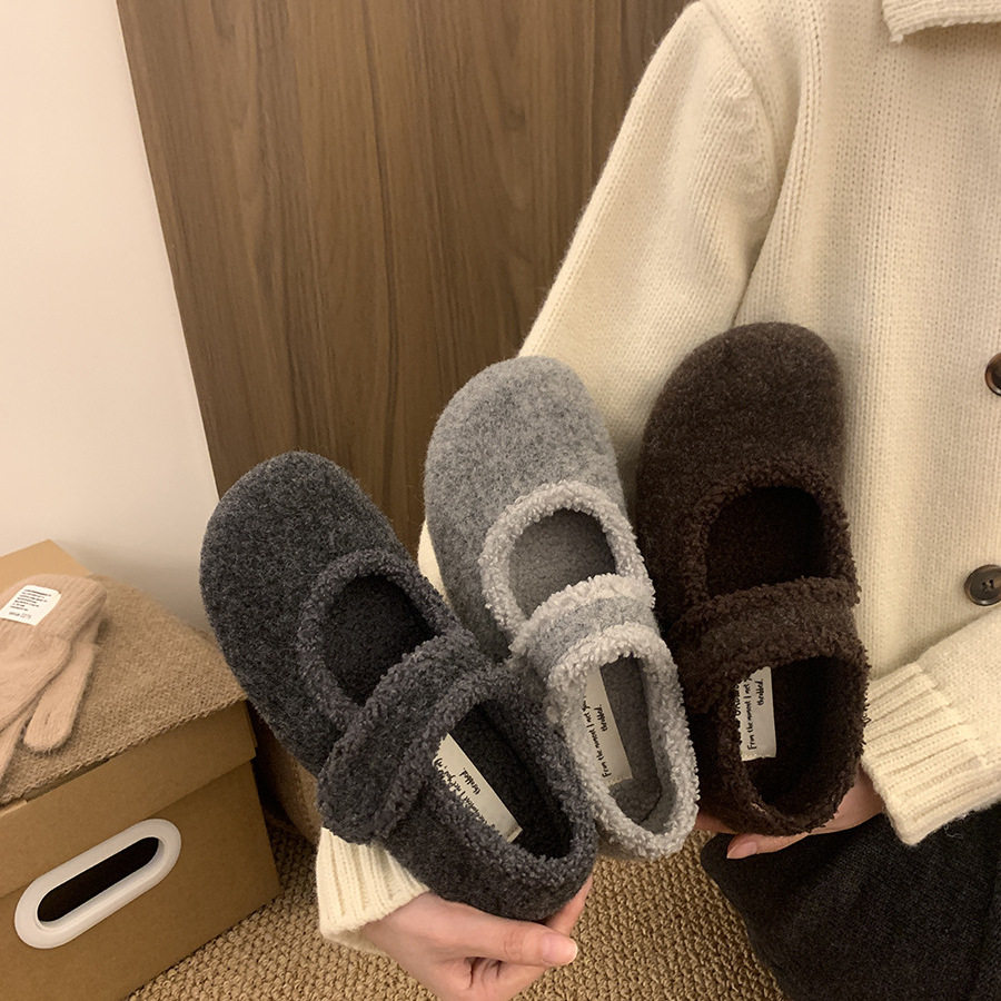 时尚内增高软底勃肯鞋女2025秋冬季新款复古小众加绒保暖玛丽珍鞋主图