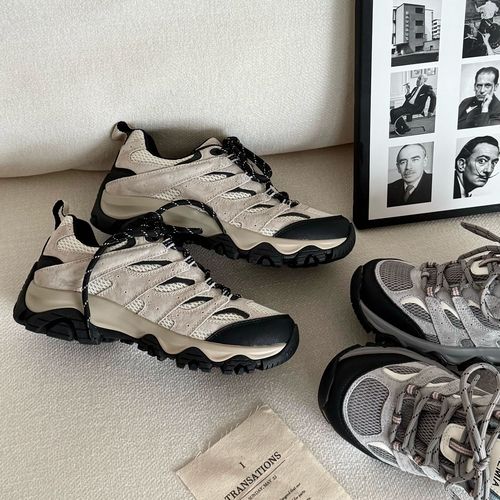 小发喵「复古网面绒面拼接厚底｜奢级机能风型格运动鞋」777主图