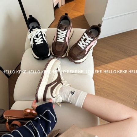 HELLO KEKE【梧桐】8cm 小个子定制超轻版本春季厚底德训鞋休闲鞋