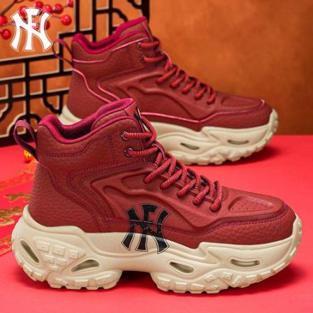 FN马丁靴男【马年限定】潮流增高5CM百搭软底休闲鞋时尚红色工装靴