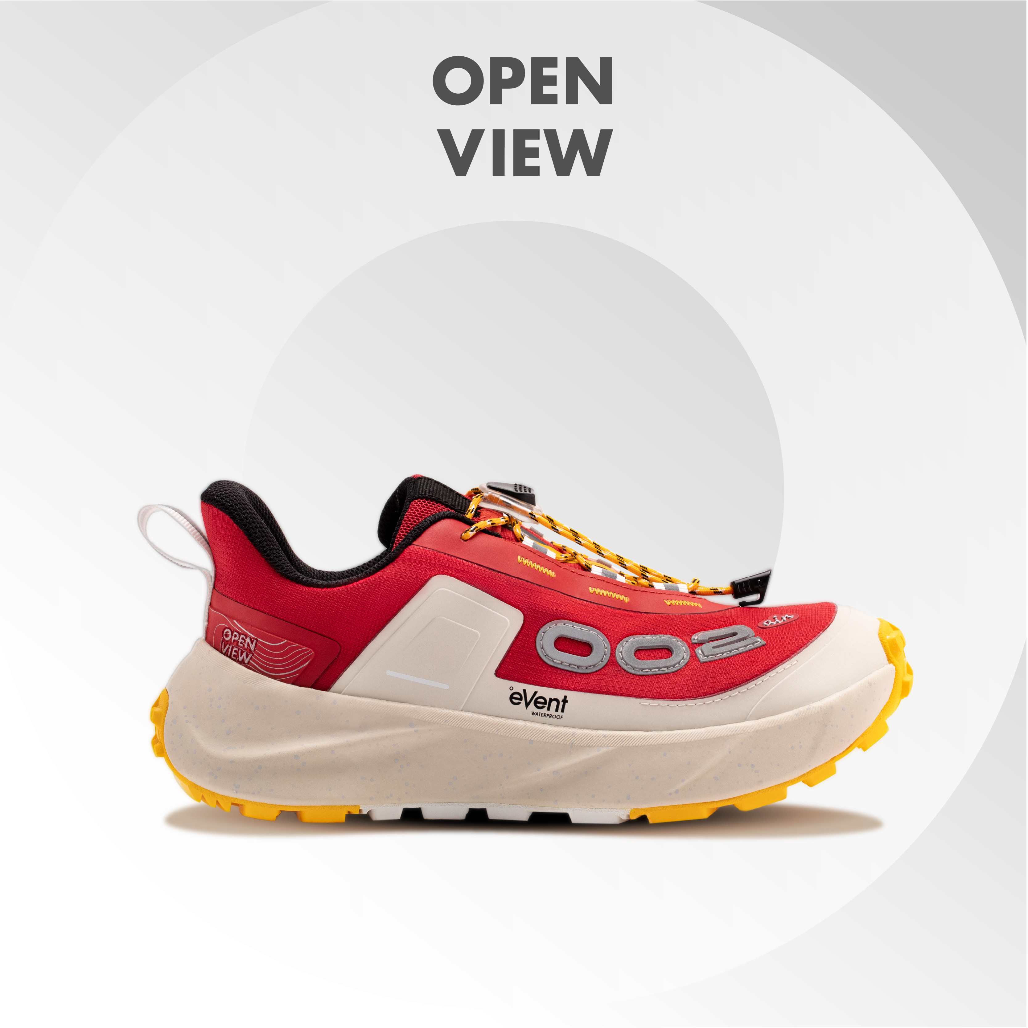 开野002air全地形儿童轻户外运动防滑防水登山徒步鞋马年黎明红紫主图