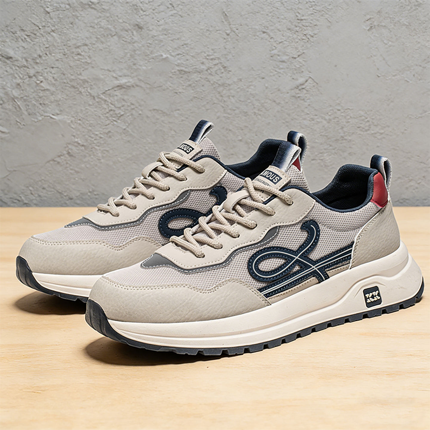 男士鞋子2026新款高级感潮牌男生运动阿甘板鞋增高厚底老爹潮鞋男主图