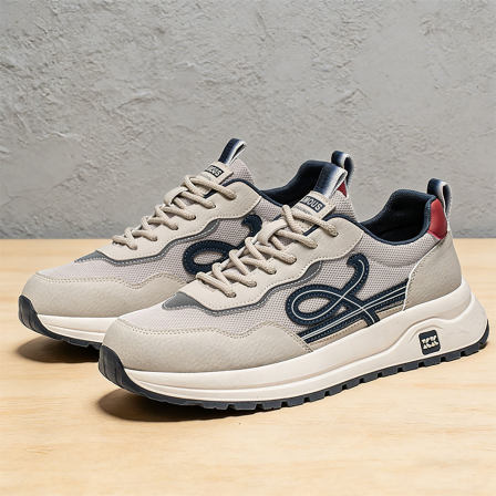 男士鞋子2026新款高级感潮牌男生运动阿甘板鞋增高厚底老爹潮鞋男