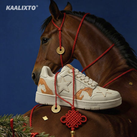Kaalixto新年系列马年限定星星板鞋男女同款休闲百搭潮流运动板鞋