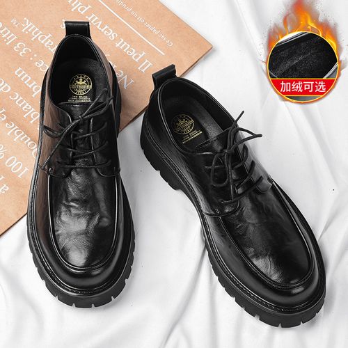 6633皮鞋男新款潮流商务马丁男士休闲厚底大头德比增高百搭时尚鞋主图