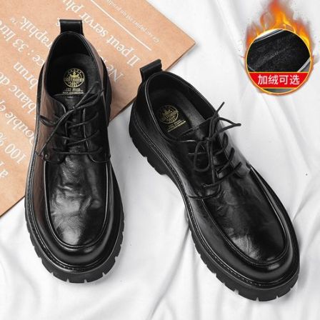 6633皮鞋男新款潮流商务马丁男士休闲厚底大头德比增高百搭时尚鞋