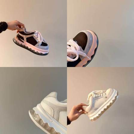 H55女鞋极光翻糖2026春季新款百搭休闲厚底增高轻奢气囊夹心板鞋