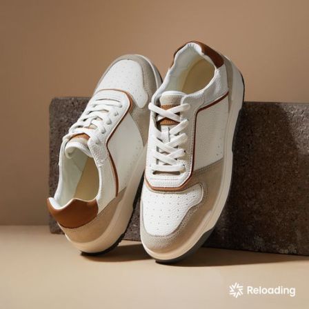 Reloading重新加载 复古撞色设计舒适百搭牛皮低帮男士休闲板鞋