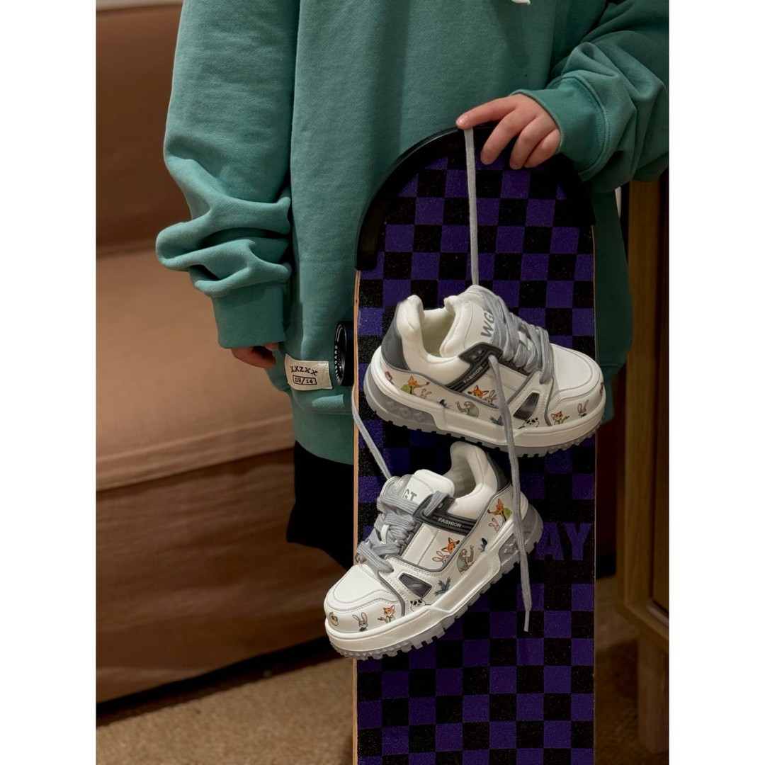 THE LUHAN【卡通胖丁】早春百搭舒适运动鞋子中大童板鞋2792主图