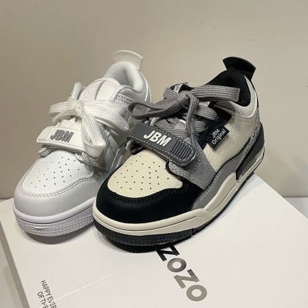 左左家HKTZOZO中大童透气拼色休闲板鞋2026春新款儿童百搭运动鞋