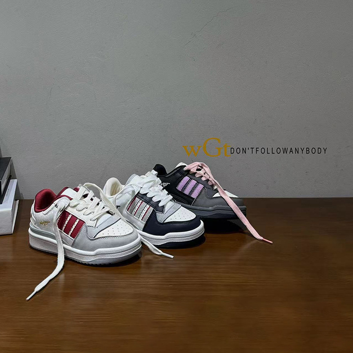 WGT童鞋2025秋冬新款女童运动板鞋儿童小白鞋中大童学生休闲鞋子主图