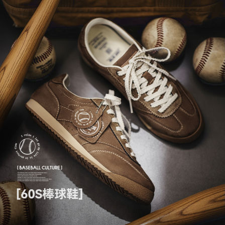 马登2026春季新款复古慢跑阿甘德训鞋男款百搭运动透气休闲棒球鞋