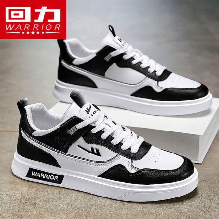 回力官方男鞋春季休闲板鞋低帮黑白熊猫高级小白运动平底男生鞋子