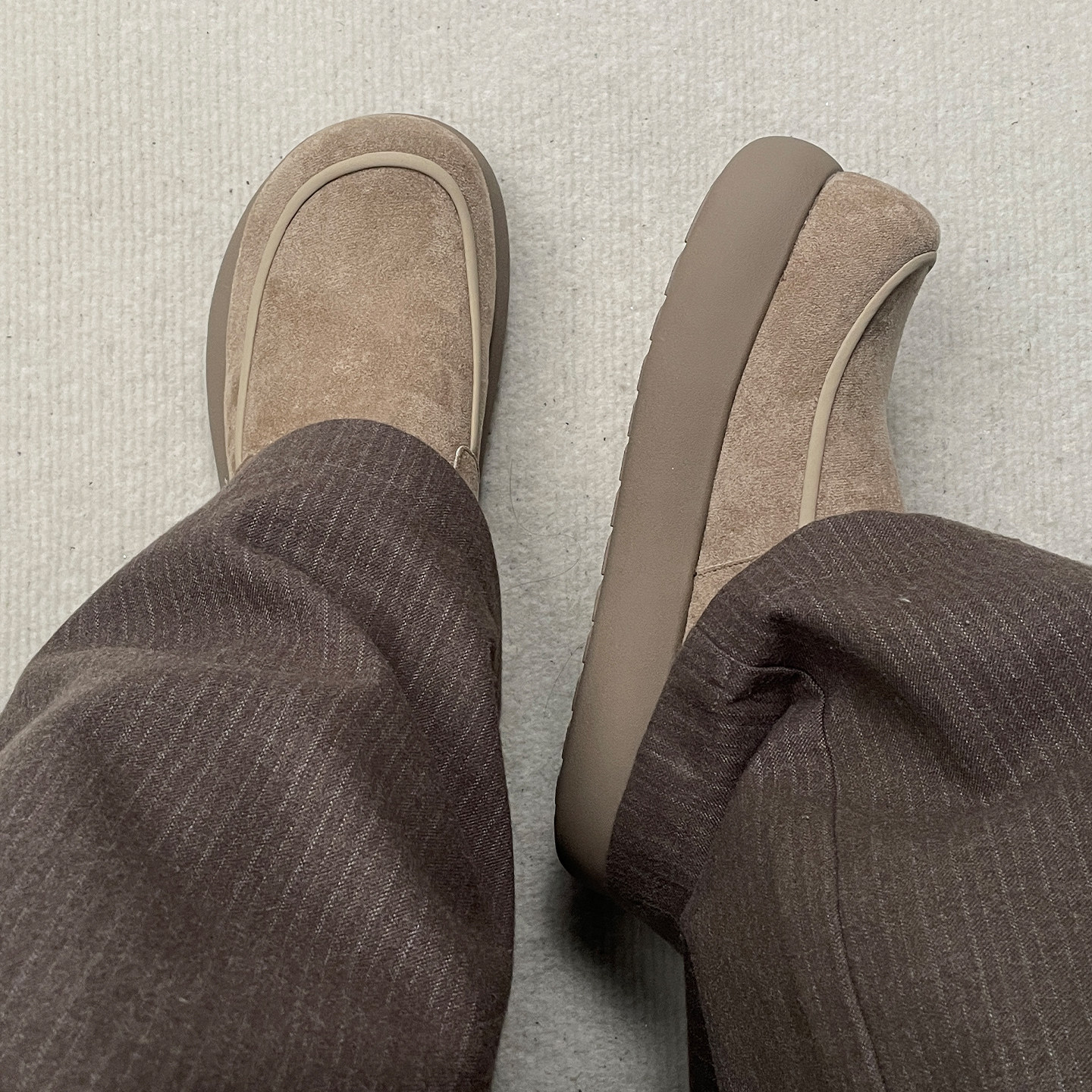 全包厚底增高小土豆雪地靴休闲加绒勃肯懒人半拖保暖加厚棉鞋男鞋主图