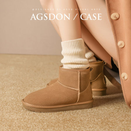 【所有女生的衣橱直播间】奥古狮登棉靴女冬季加绒加厚棉鞋保暖