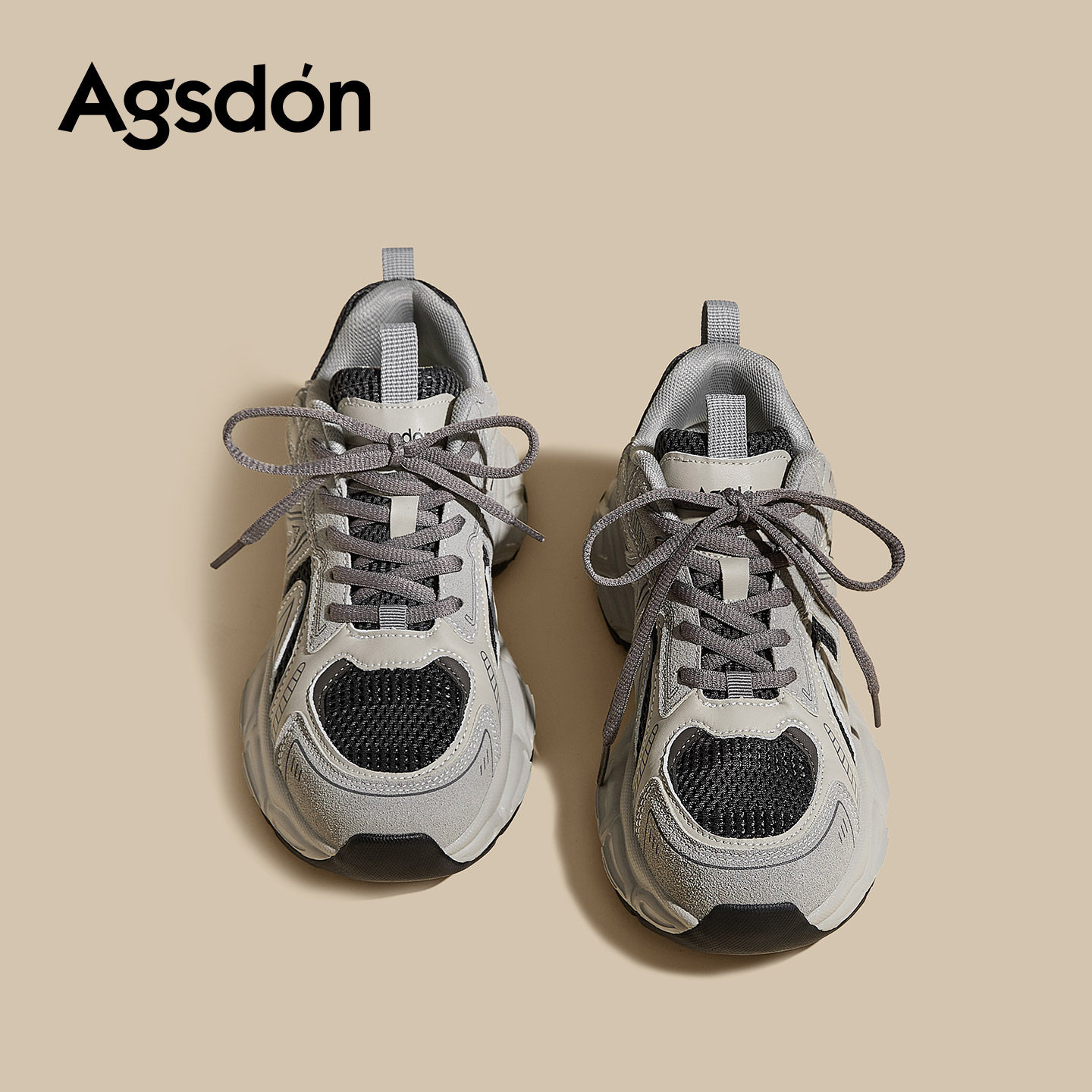 奥古狮登厚底老爹鞋女2026新款春季小个子增高鞋软底不累脚运动鞋主图