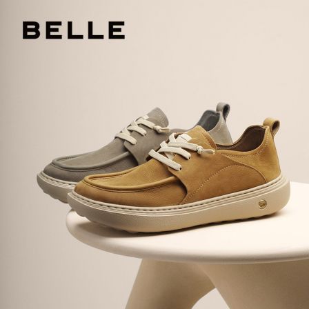 【百丽】百丽男士厚底增高休闲鞋男户外工装鞋8VD01CM5