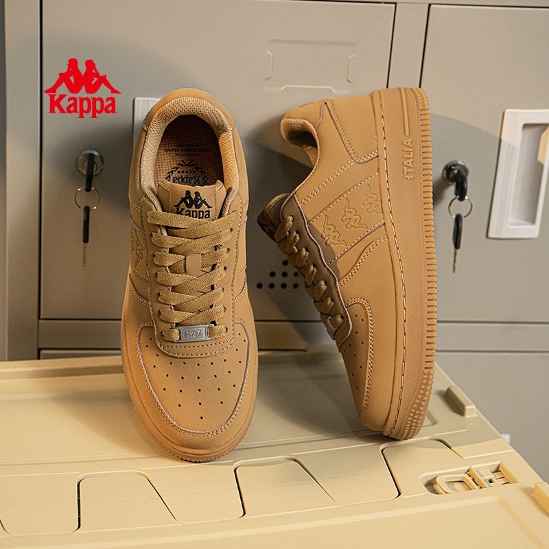 Kappa板鞋男鞋春季休闲鞋男士软底耐磨时尚百搭皮面鞋K0EW5CC06CJ主图