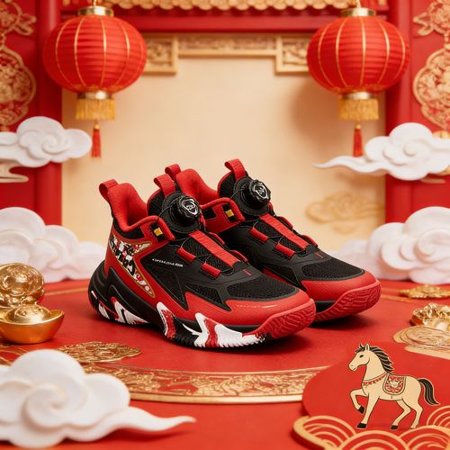 361°kids儿童【马年限定】悍将专业旋钮篮球鞋防滑耐磨轻量密网透气主图