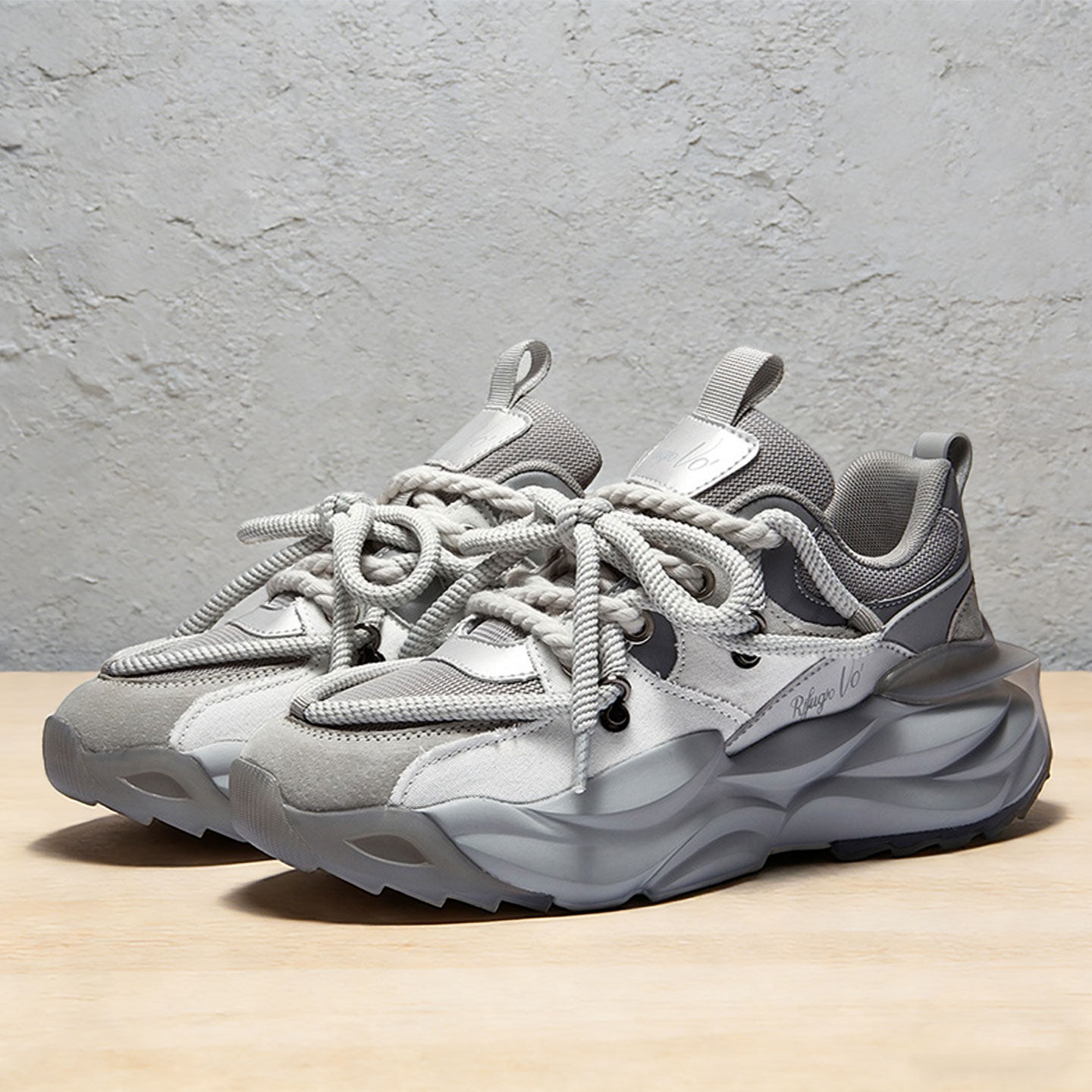 男鞋复古做旧增高老爹鞋男款青少年时尚潮流厚底防滑透气运动鞋子主图