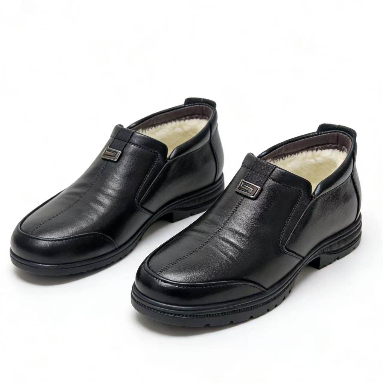 （大小妹）彤彤新款男士真皮真羊毛商务皮鞋688125#1.19跑单限购主图