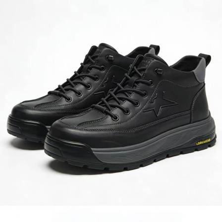 （大小妹）彤彤 新款男士真皮薄绒绑带短靴QR6180#1.19跑单限购