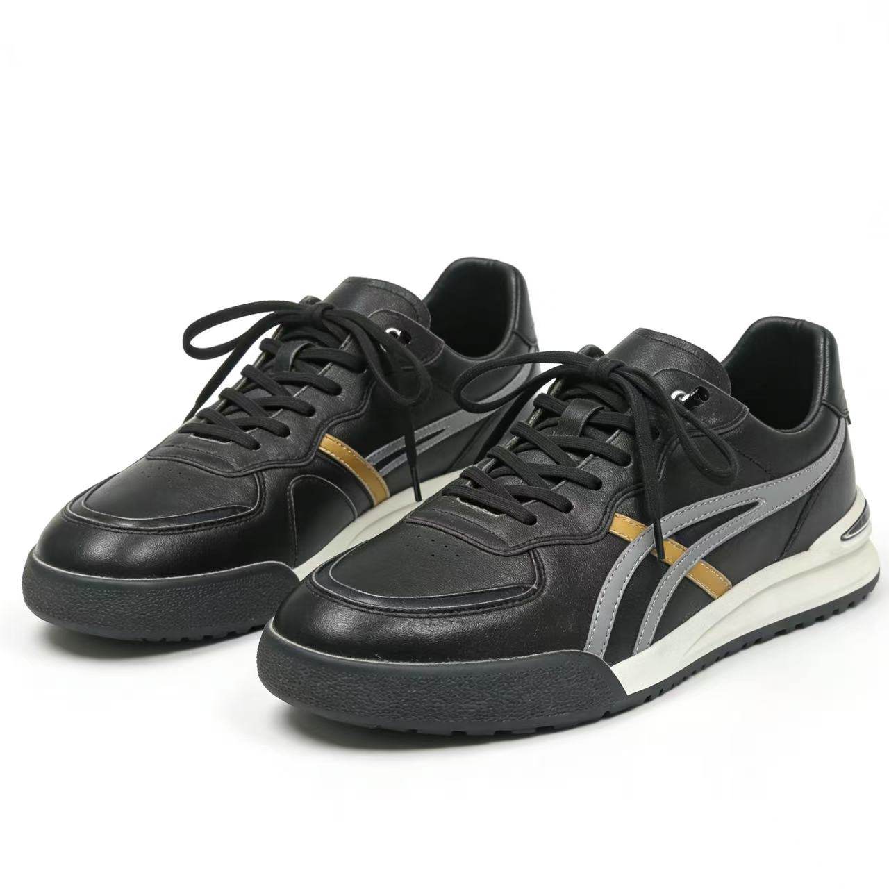 （大小妹）彤彤 新款男士真皮单里运动鞋23116-1#1.19跑单限购主图