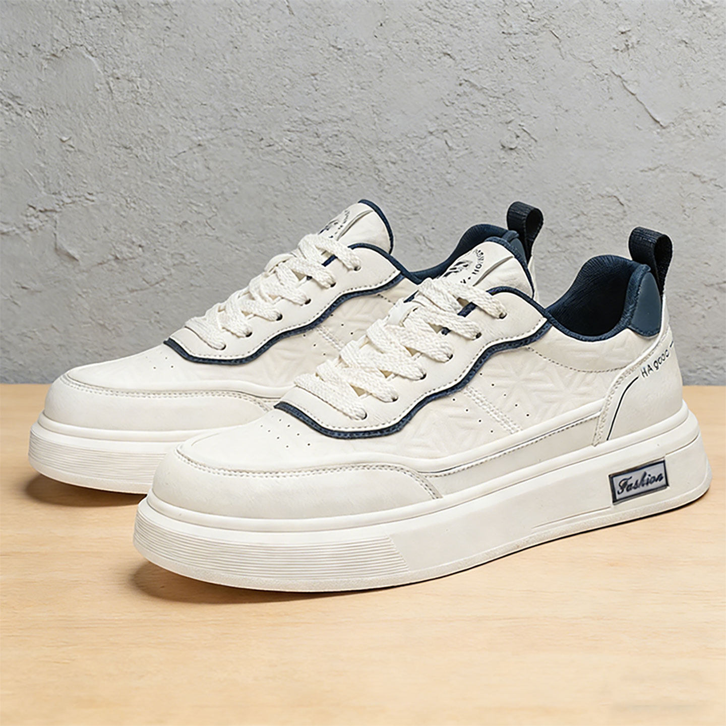 鞋子男鞋学生百搭休闲潮鞋男款板鞋青少年高级感潮流真皮小白鞋主图