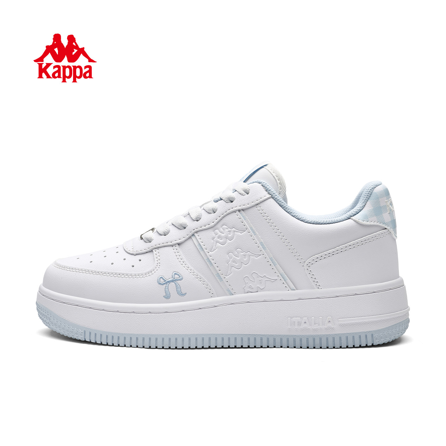 Kappa鞋子女厚底小白鞋2026年新款百搭学生板鞋小众时尚运动鞋子主图