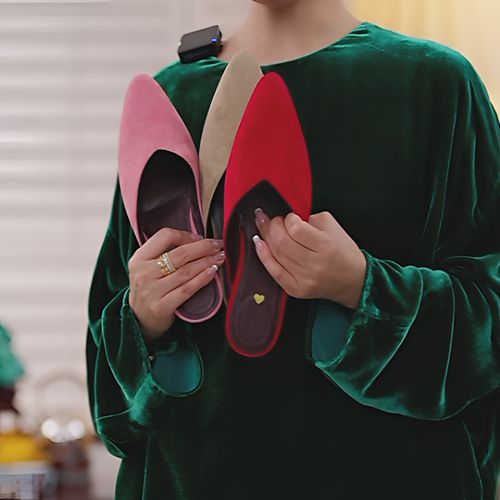 SIQIYOUNG【Maggie精选】春意阑珊-一脚蹬羊皮穆勒拖鞋主图