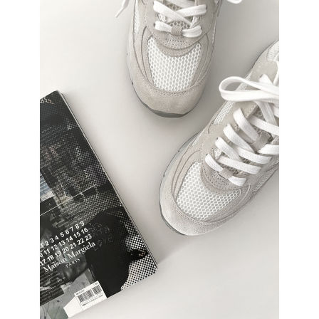 鱼买买 联名新款 清爽乖乖百搭撞色系带网面休闲运动鞋