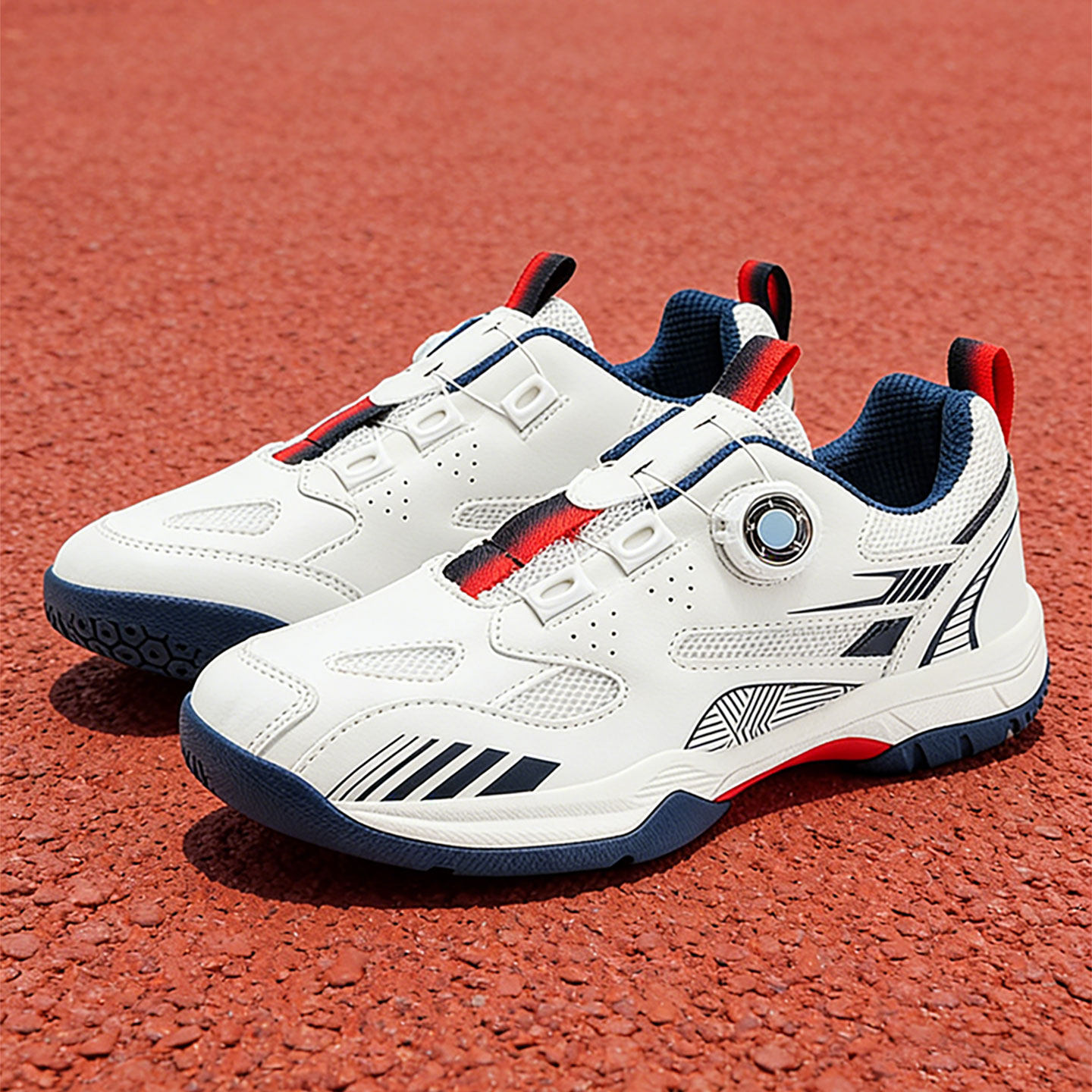 男鞋不系带中大童运动鞋耐磨牛筋底羽毛球鞋青少年透气轻便网球鞋主图