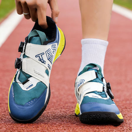 青少年运动鞋男女款超轻专业训练网球鞋防滑耐磨旋转扣羽毛球鞋