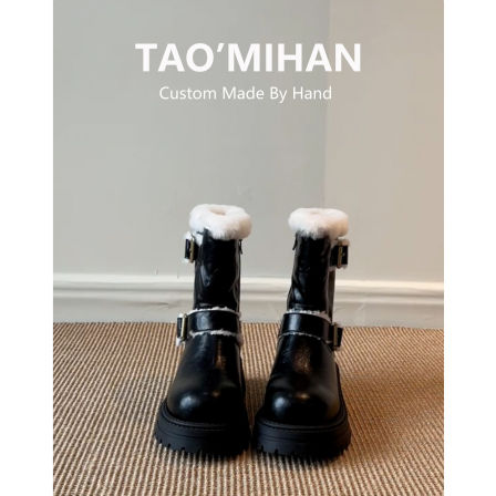 真皮~巨好看厚底雪地靴女2025秋冬季新款英伦风短靴子加绒马丁靴