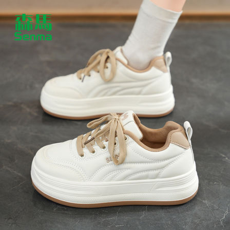 森马厚底小白鞋2026新款春季休闲运动鞋女款爆款百搭增高板鞋子女