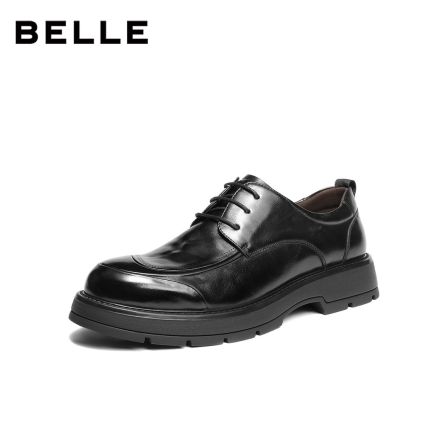 【百丽】百丽厚底商务鞋男26新款春商场款牛皮革上班鞋皮鞋8ZN01AM6