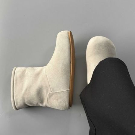 切尔西靴男女马丁靴英伦短筒雪地靴潮款大头秋冬款休闲套脚烟筒靴