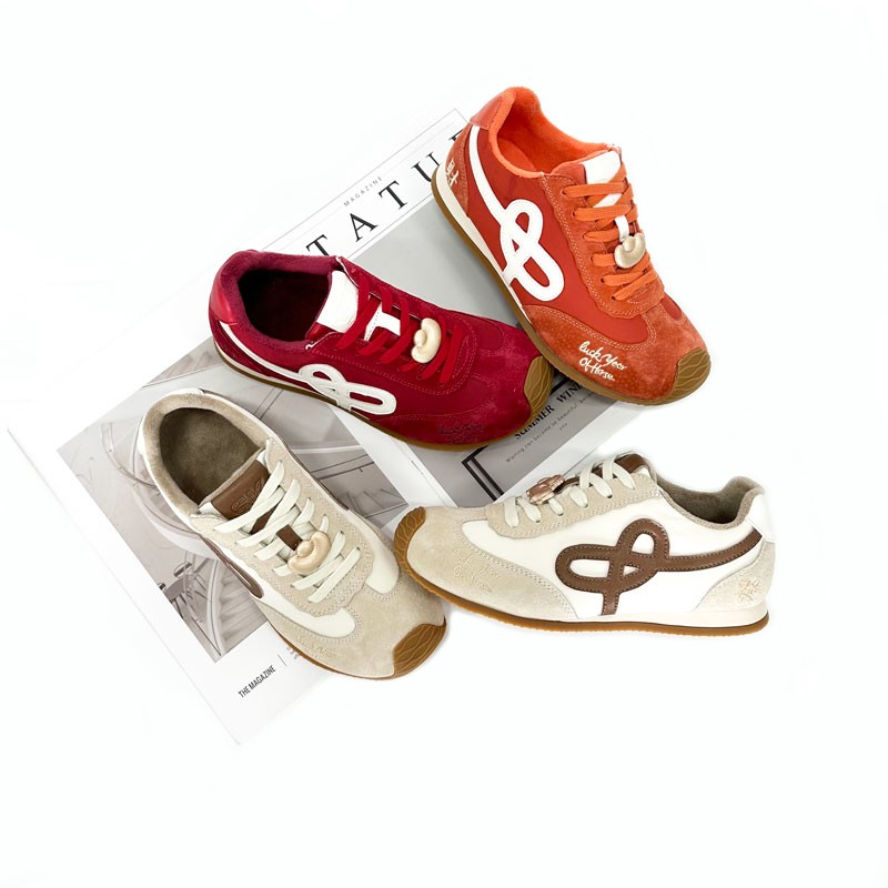 马年限定~新款刺绣潮流百搭加绒休闲德训鞋S906 DD主图