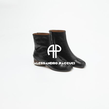 AP洛哥61006XH【限量】甩纹牛皮分趾设计时尚休闲短靴高帮鞋