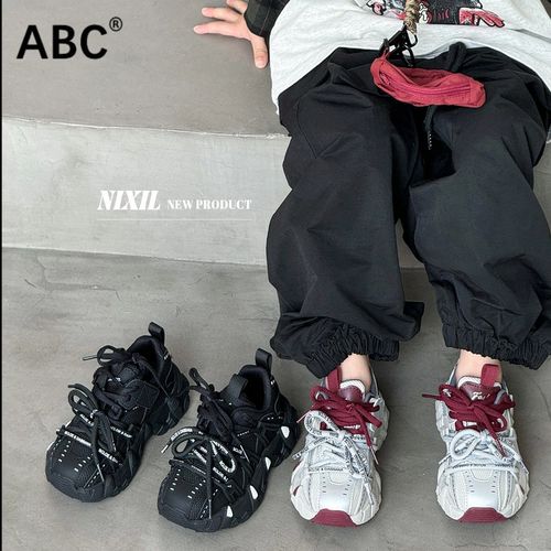 ABC儿童老爹鞋2025秋款安哥拉红女童休闲鞋子轻便透气男童运动鞋主图