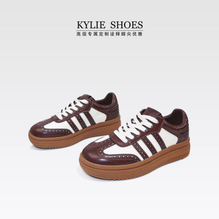 【疯狂宠粉价】厚底3.5cm~高定版！真皮厚底系带德训鞋/半码拍小