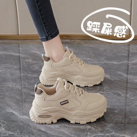 老爹鞋女小个子增高2026春季新款爆款厚底超轻显脚小运动休闲鞋子