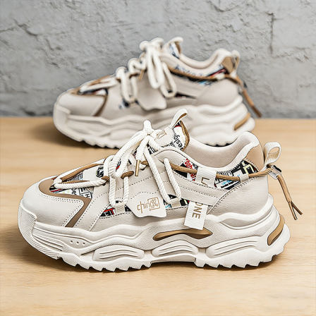 国潮男鞋2026新款青少年增高厚底鞋耐磨防滑初中生休闲百搭老爹鞋