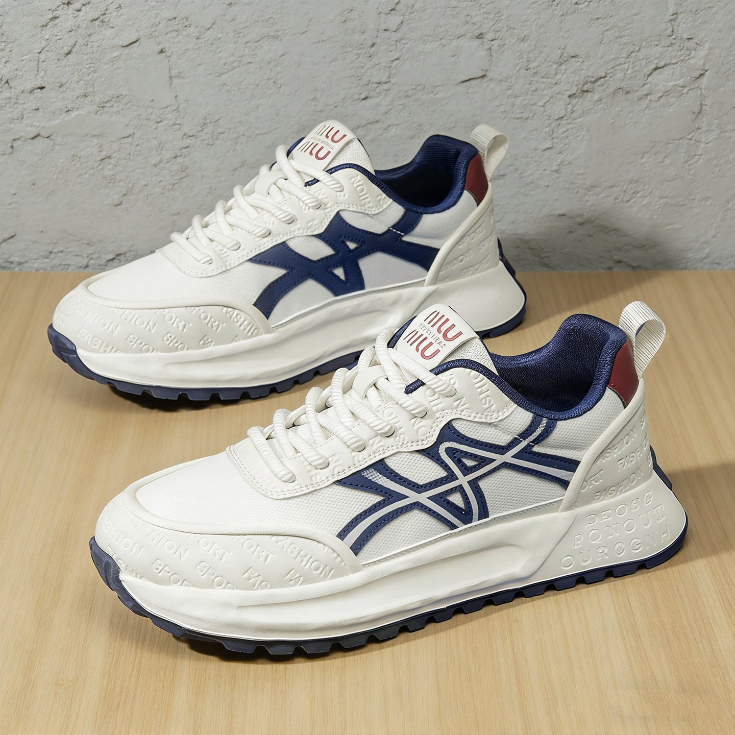 鞋子男透气防臭休闲小白鞋高级感潮流青少年增高轻便软底男士板鞋主图